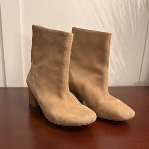 Seychelles Tan Suede Heeled Boots